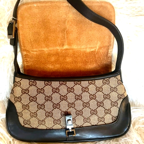 Gucci Jackie Vintage Canvas handbag /Shoulder bag - Picture 4 of 13